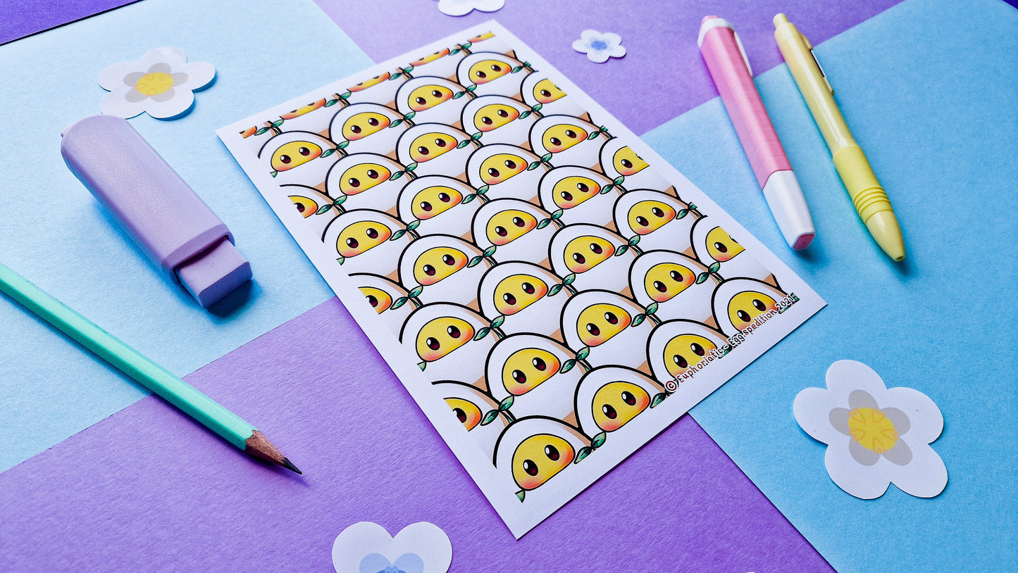 Eggo Army Egg Sprouts Art Print (Various Sizes Available)