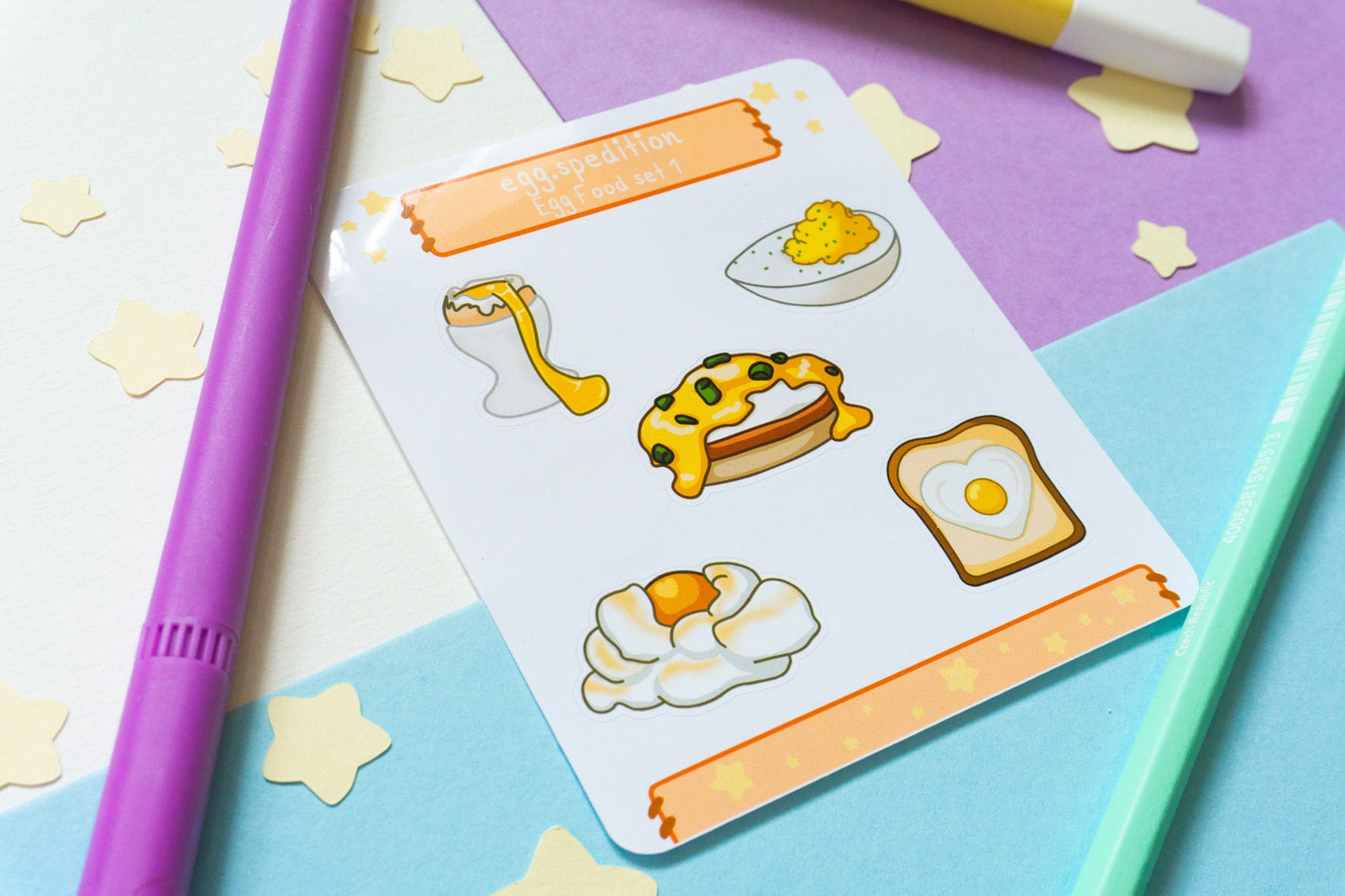 Egg Food Set 1 Sticker Sheet