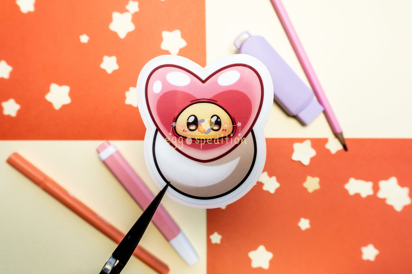 EggoLuv Laminated Die-Cut Stickers