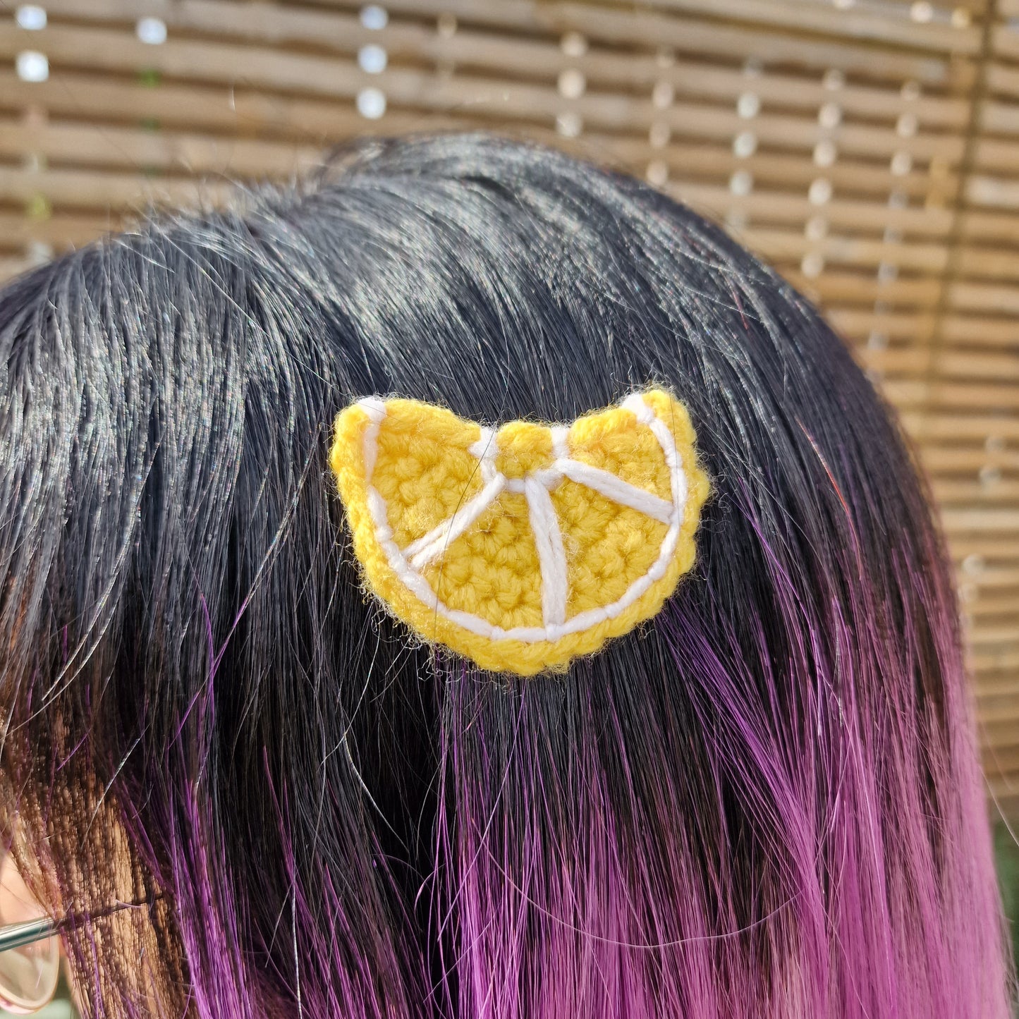 Citrus Fruit Hairclips Handmade Crochet (Pairs and Singles Available)