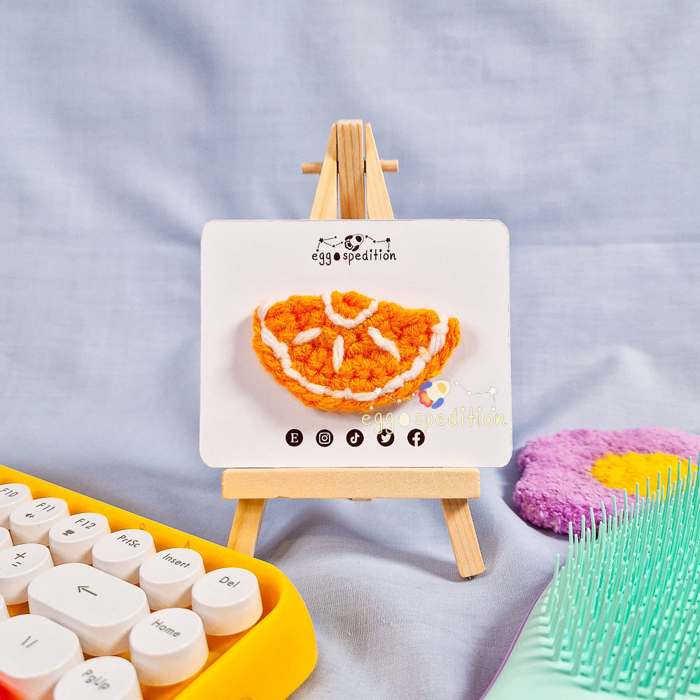 Citrus Fruit Crochet Brooch (Singles)