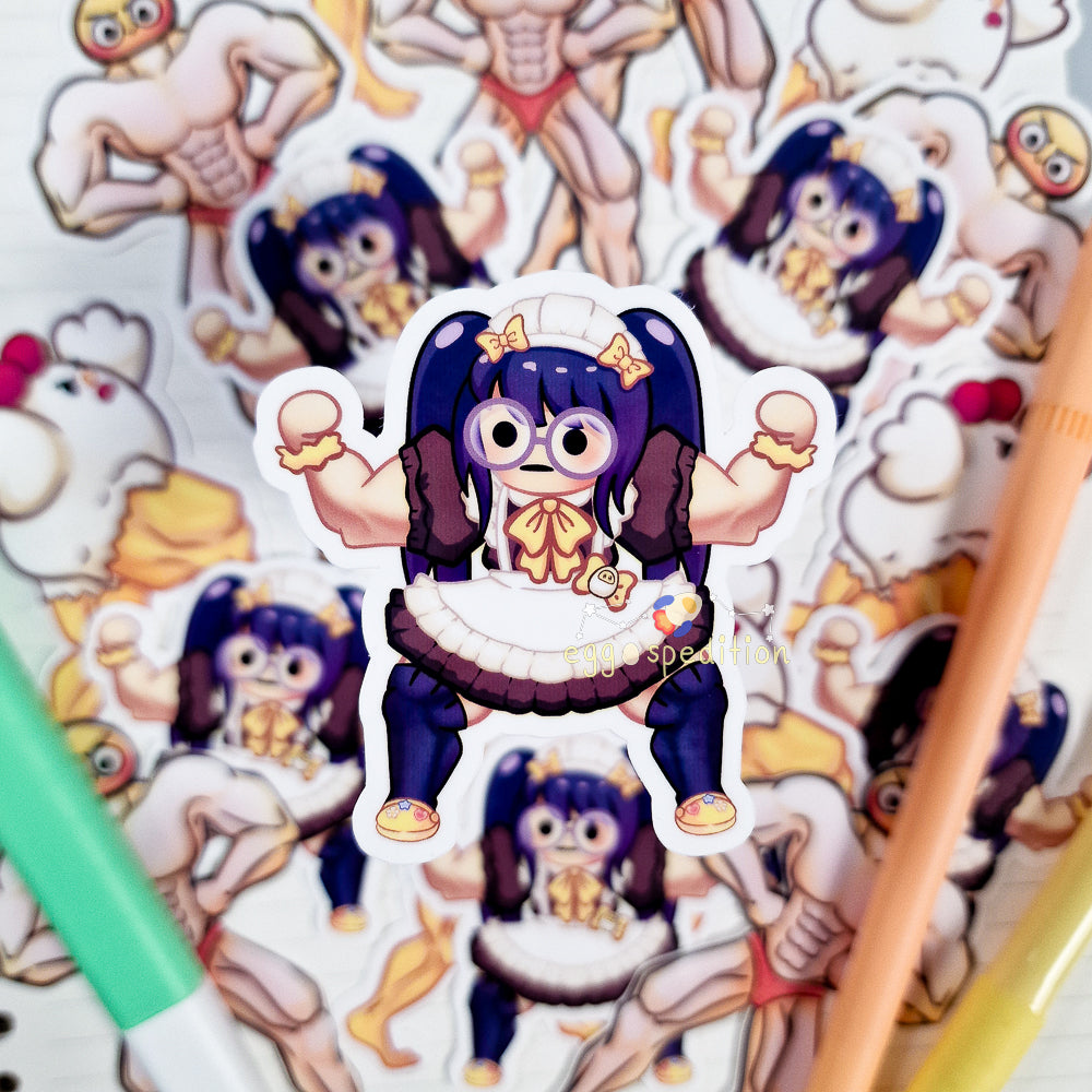 Swole Gang Decorative Stickers - Buff Eggo, Buff Nugget, Maid Euph