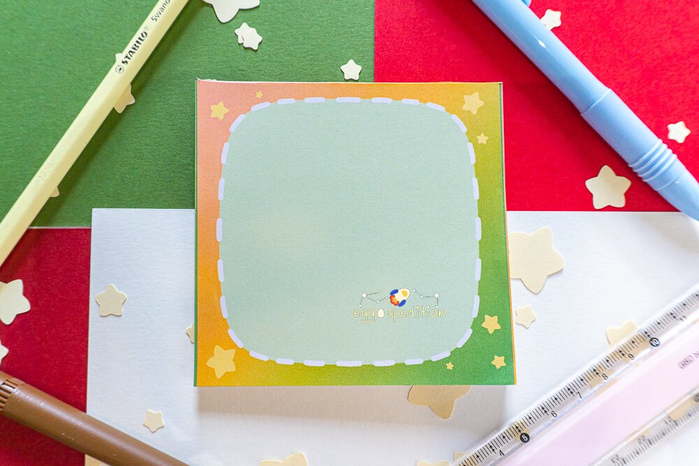 Gradient Stars Stitching Memo Pad 25* Sheets