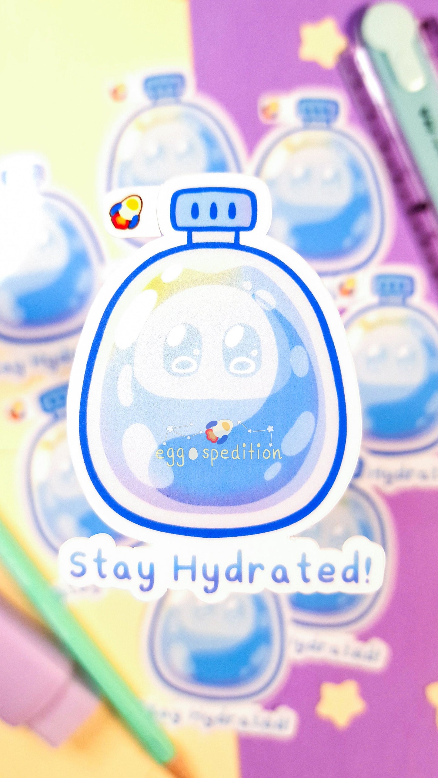 Stay Hydrated Reminder Selfcare Die-Cut Sticker
