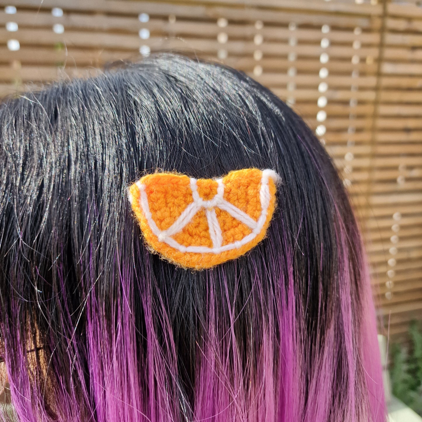 Citrus Fruit Hairclips Handmade Crochet (Pairs and Singles Available)
