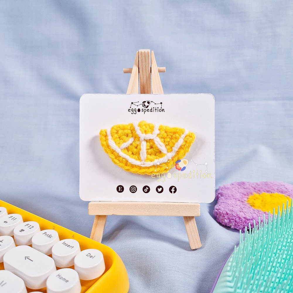 Citrus Fruit Crochet Brooch (Singles)