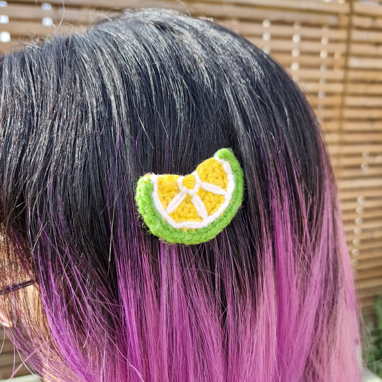 Citrus Fruit Hairclips Handmade Crochet (Pairs and Singles Available)