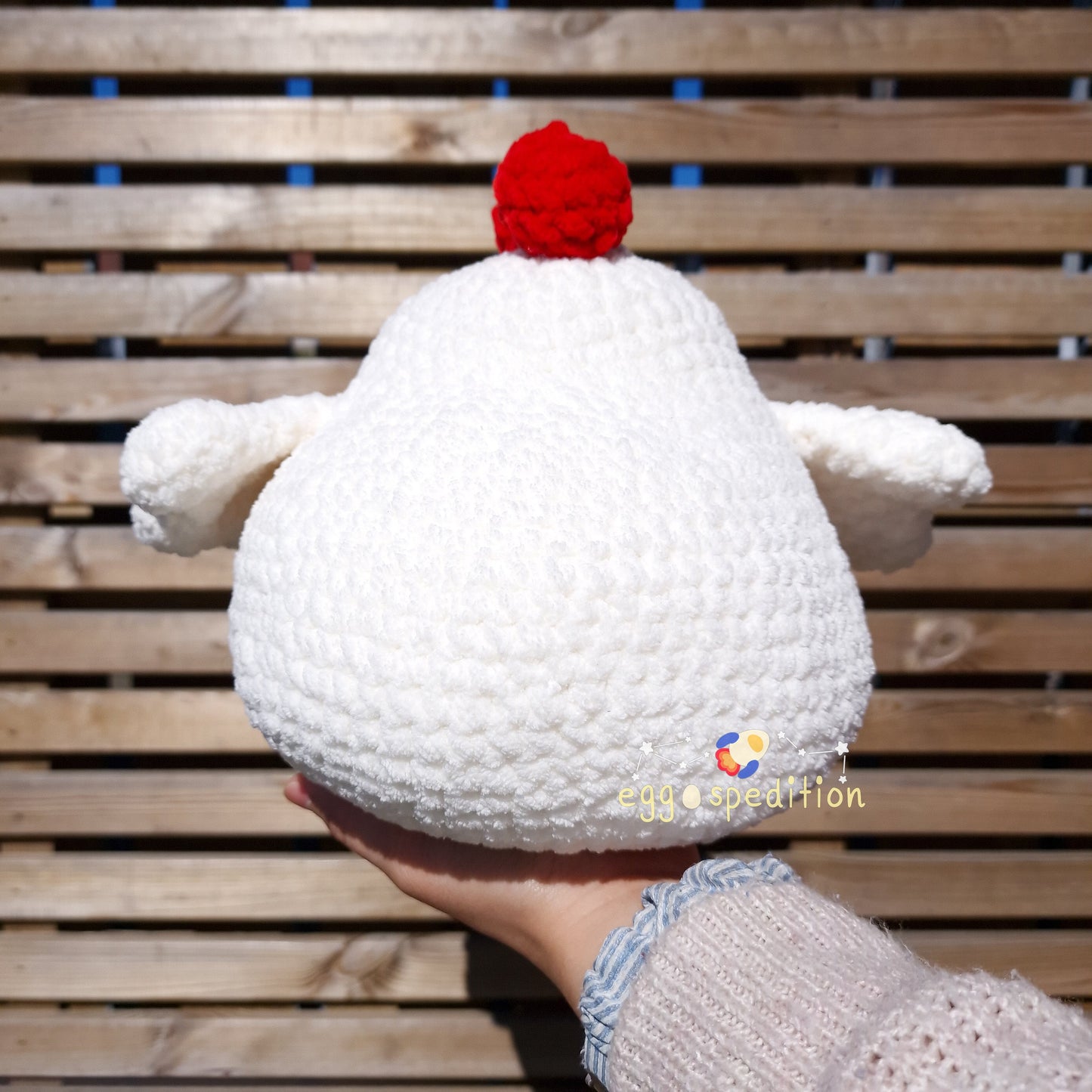 Chonky Chicken Nugget - Handmade Crochet Plush Amigurumi