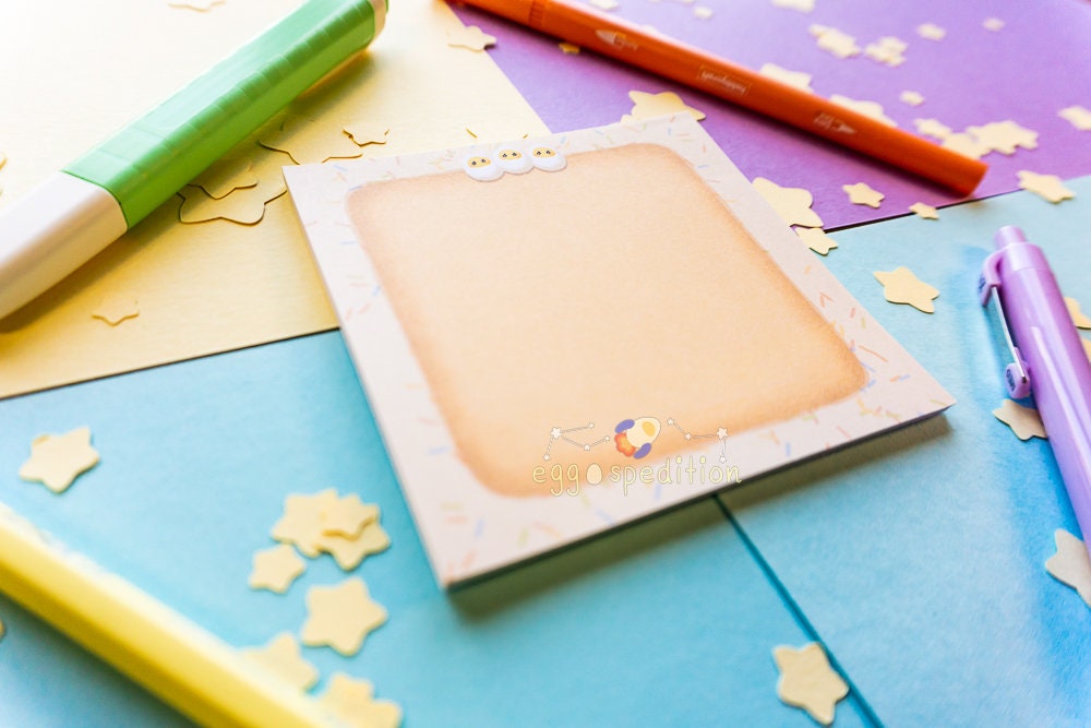 Confetti Cake Eggo Week Planner and Memopad