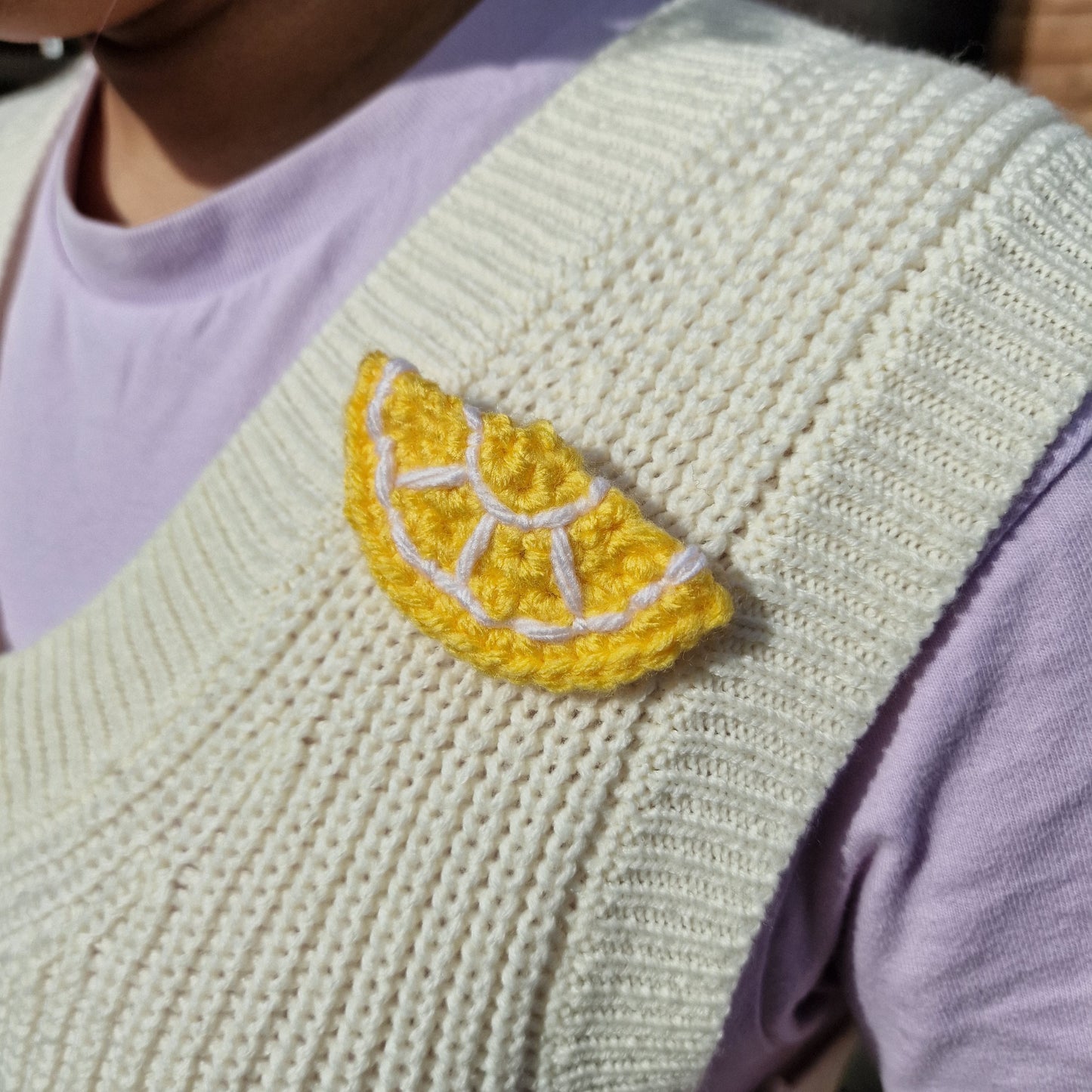 Citrus Fruit Crochet Brooch (Singles)