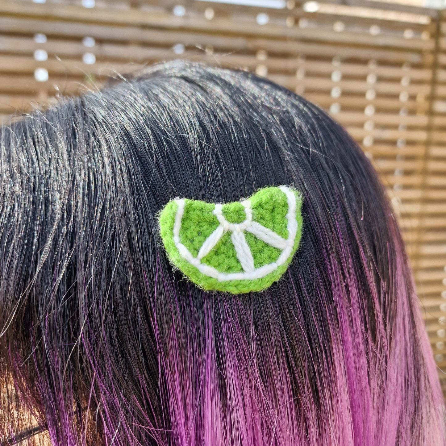 Citrus Fruit Hairclips Handmade Crochet (Pairs and Singles Available)