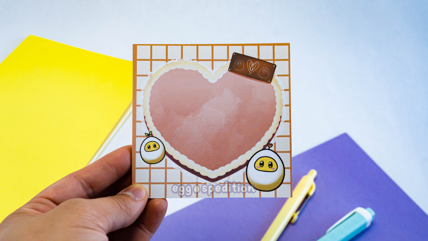EggoLuv Heart Memo Pad