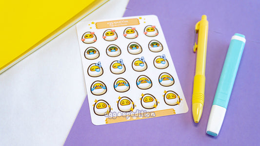 Eggo Moods Sticker Sheet