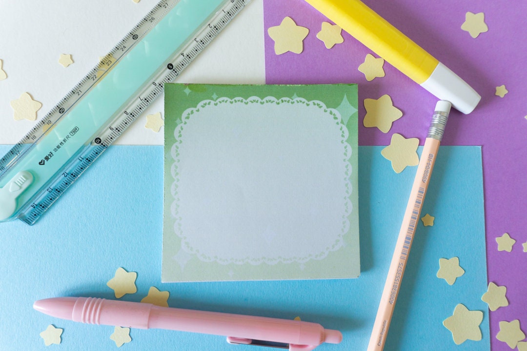 Fancy Lacy Starry Night Memo Pad