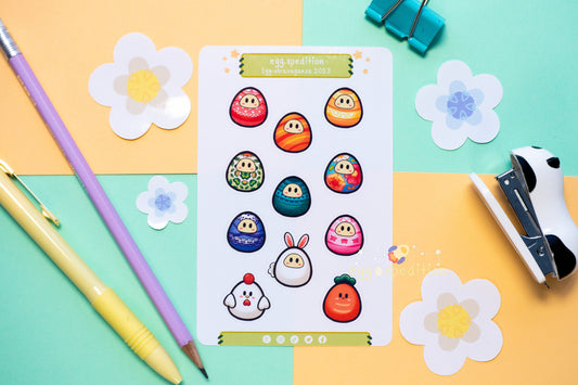 Egg-stravaganza Spring Easter Sticker Sheet
